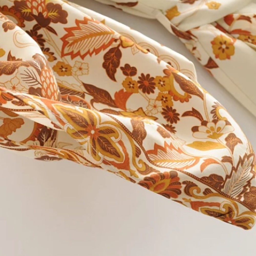 Retro Boho 70’s Style Vintage Floral Kimono Duster - Picture 4 of 6